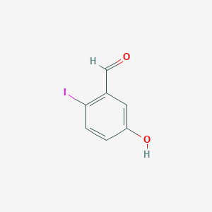 5-Hydroxy-2-iodobenzaldehyde chemical structure (CAS 50765-11-2)