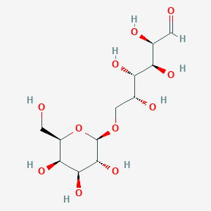 (2R,3S,4S,5R)-2,3,4,5-Tetrahydroxy-6-(((2R,3R,4S,5R,6R)-3,4,5-trihydroxy-6-(hydroxymethyl)tetrahydro-2H-pyran-2-yl)oxy)hexanal chemical structure (CAS 5077-31-6)