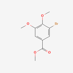 Methyl 3-bromo-4,5-dimethoxybenzoate chemical structure (CAS 50772-79-7)