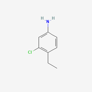 3-Chloro-4-ethylbenzenamine chemical structure (CAS 50775-72-9)
