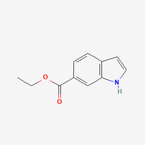 Ethyl 1H-indole-6-carboxylate chemical structure (CAS 50820-64-9)