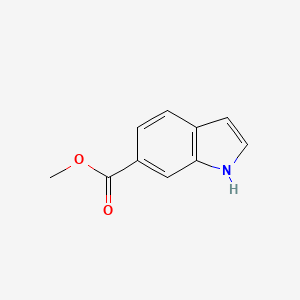 Methyl 1H-indole-6-carboxylate chemical structure (CAS 50820-65-0)