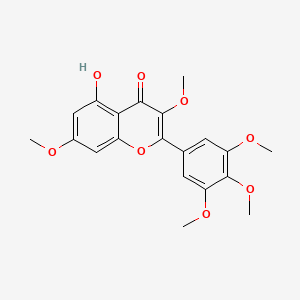 5-Hydroxy-3,7-dimethoxy-2-(3,4,5-trimethoxyphenyl)-4H-chromen-4-one chemical structure (CAS 5084-19-5)