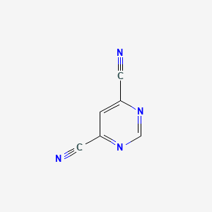 Pyrimidine-4,6-dicarbonitrile chemical structure (CAS 50844-89-8)
