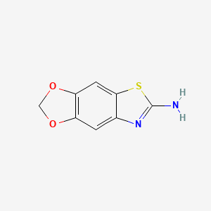 [1,3]Dioxolo[4',5':4,5]benzo[1,2-d]thiazol-6-amine chemical structure (CAS 50850-94-7)