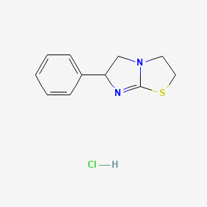 6-Phenyl-2,3,5,6-tetrahydroimidazo[2,1-b]thiazole hydrochloride chemical structure (CAS 5086-74-8)