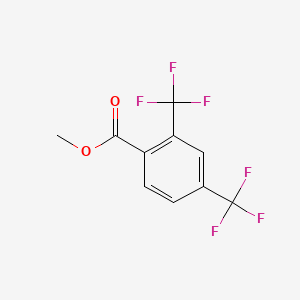 Methyl 2,4-bis(trifluoromethyl)benzoate chemical structure (CAS 50870-31-0)