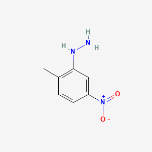 (2-Methyl-5-nitrophenyl)hydrazine chemical structure (CAS 5089-08-7)