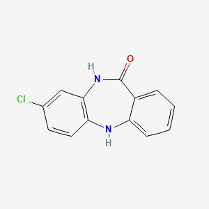 8-Chloro-5,10-dihydro-11H-dibenzo[b,e][1,4]-diazepin-11-one chemical structure (CAS 50892-62-1)