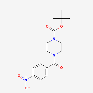 tert-Butyl 4-(4-nitrobenzoyl)piperazine-1-carboxylate chemical structure (CAS 509073-62-5)