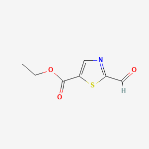 Ethyl 2-formylthiazole-5-carboxylate chemical structure (CAS 509083-71-0)