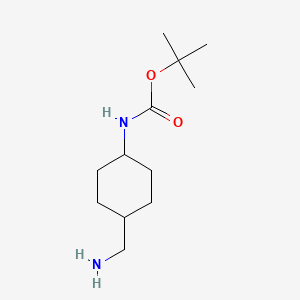 tert-Butyl (cis-4-(aminomethyl)cyclohexyl)carbamate chemical structure (CAS 509143-00-4)