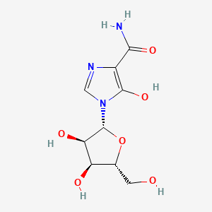 1-((2R,3R,4S,5R)-3,4-Dihydroxy-5-(hydroxymethyl)tetrahydrofuran-2-yl)-5-hydroxy-1H-imidazole-4-carboxamide chemical structure (CAS 50924-49-7)