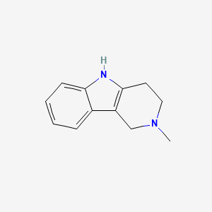 2-Methyl-2,3,4,5-tetrahydro-1H-pyrido[4,3-b]indole chemical structure (CAS 5094-12-2)