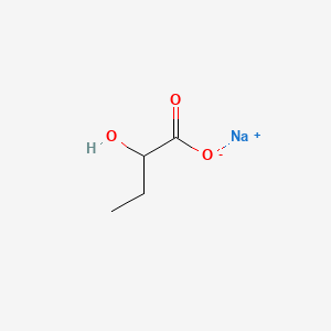 Sodium 2-hydroxybutanoate chemical structure (CAS 5094-24-6)