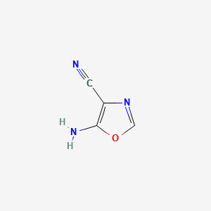 5-Aminooxazole-4-carbonitrile chemical structure (CAS 5098-15-7)