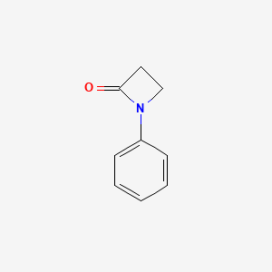 1-Phenylazetidin-2-one chemical structure (CAS 5099-95-6)