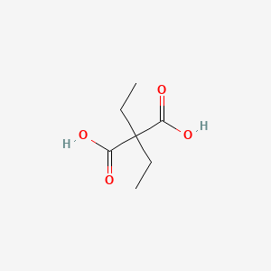 2,2-Diethylmalonic acid chemical structure (CAS 510-20-3)