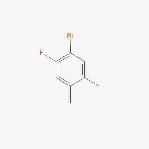 1-Bromo-2-fluoro-4,5-dimethylbenzene chemical structure (CAS 5100-97-0)