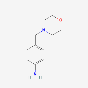 4-(Morpholinomethyl)aniline chemical structure (CAS 51013-67-3)