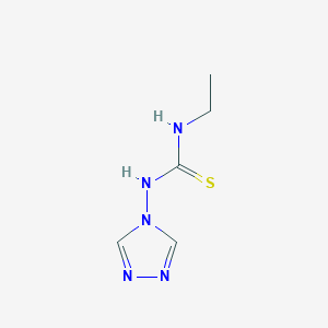1-Ethyl-3-(4H-1,2,4-triazol-4-yl)thiourea chemical structure (CAS 5102-45-4)