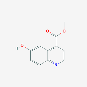 Methyl 6-hydroxyquinoline-4-carboxylate chemical structure (CAS 51043-76-6)