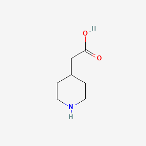 4-Piperidineacetic Acid chemical structure (CAS 51052-78-9)