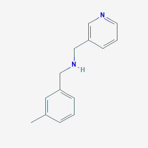 N-(3-Methylbenzyl)-1-(pyridin-3-yl)methanamine chemical structure (CAS 510723-59-8)