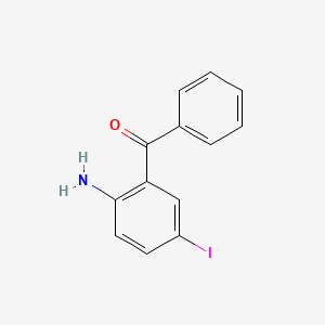 (2-Amino-5-iodophenyl)(phenyl)methanone chemical structure (CAS 51073-69-9)