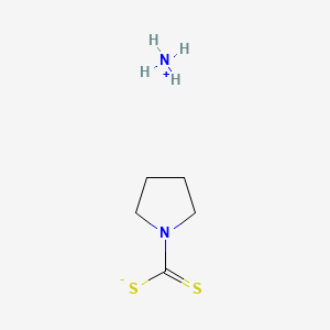 Ammonium pyrrolidine-1-carbodithioate chemical structure (CAS 5108-96-3)
