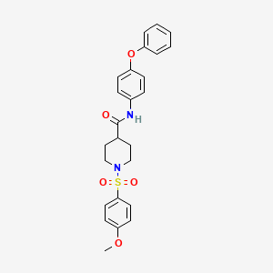 1-((4-Methoxyphenyl)sulfonyl)-N-(4-phenoxyphenyl)piperidine-4-carboxamide chemical structure (CAS 511237-52-8)