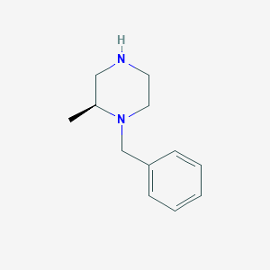 (S)-1-Benzyl-2-methylpiperazine chemical structure (CAS 511254-92-5)