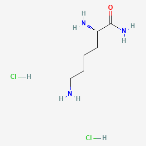 (S)-2,6-Diaminohexanamide dihydrochloride chemical structure (CAS 51127-08-3)