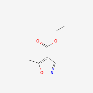 Ethyl 5-methylisoxazole-4-carboxylate chemical structure (CAS 51135-73-0)
