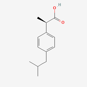(R)-2-(4-Isobutylphenyl)propanoic acid chemical structure (CAS 51146-57-7)