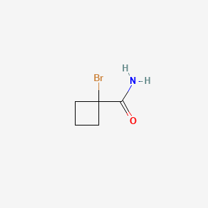1-Bromocyclobutane-1-carboxamide chemical structure (CAS 51175-80-5)