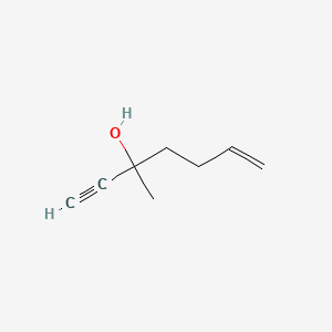 3-Methylhept-6-en-1-yn-3-ol chemical structure (CAS 51193-99-8)