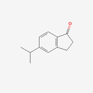 5-Isopropyl-2,3-dihydro-1H-inden-1-one chemical structure (CAS 5120-34-3)