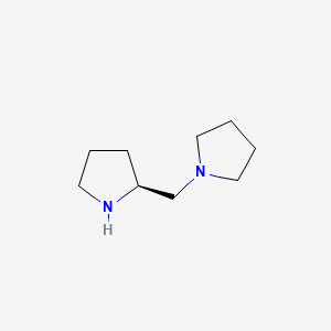 (S)-(+)-1-(2-Pyrrolidinylmethyl)pyrrolidine chemical structure (CAS 51207-66-0)