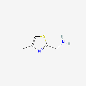 (4-Methylthiazol-2-yl)methanamine chemical structure (CAS 51221-45-5)