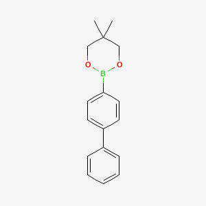 2-([1,1'-Biphenyl]-4-yl)-5,5-dimethyl-1,3,2-dioxaborinane chemical structure (CAS 5123-05-7)
