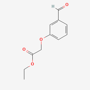 Ethyl 2-(3-formylphenoxy)acetate chemical structure (CAS 51264-68-7)