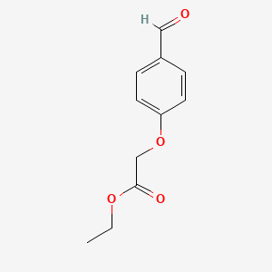 Ethyl 2-(4-formylphenoxy)acetate chemical structure (CAS 51264-69-8)
