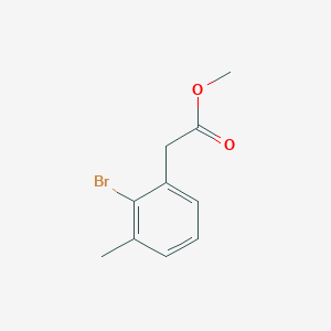 Methyl 2-(2-bromo-3-methylphenyl)acetate chemical structure (CAS 512786-36-6)