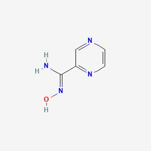 N'-Hydroxypyrazine-2-carboximidamide chemical structure (CAS 51285-05-3)