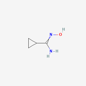 N-Hydroxycyclopropanecarboximidamide chemical structure (CAS 51285-13-3)