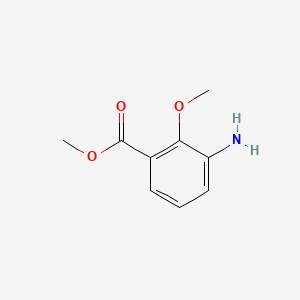 Methyl 3-amino-2-methoxybenzoate chemical structure (CAS 5129-25-9)