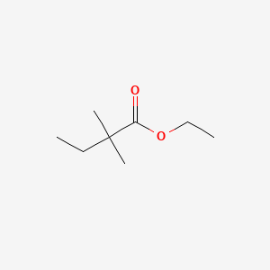 Ethyl 2,2-dimethylbutanoate chemical structure (CAS 5129-40-8)
