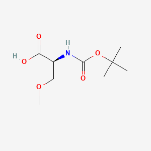 Boc-Ser(Me)-OH chemical structure (CAS 51293-47-1)