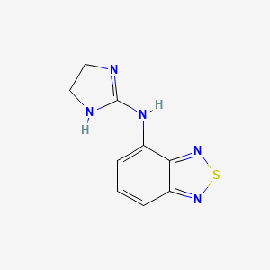 N-(4,5-Dihydro-1H-imidazol-2-yl)benzo[c][1,2,5]thiadiazol-4-amine chemical structure (CAS 51322-69-1)